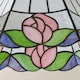 image 6 of ValueLights Evelyn Tiffany Rose Glass Ceiling Pendant Shade