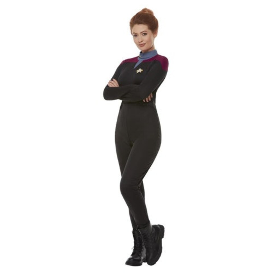 image 1 of Command Uniform Star Trek Voyager Fancy Dress Costume Ladies Extra Small - UK 4-6 Multi | 4