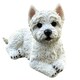 image 2 of West Highland Terrier Figurine In An Alert Pose Realistic Home Or Garden Decoration