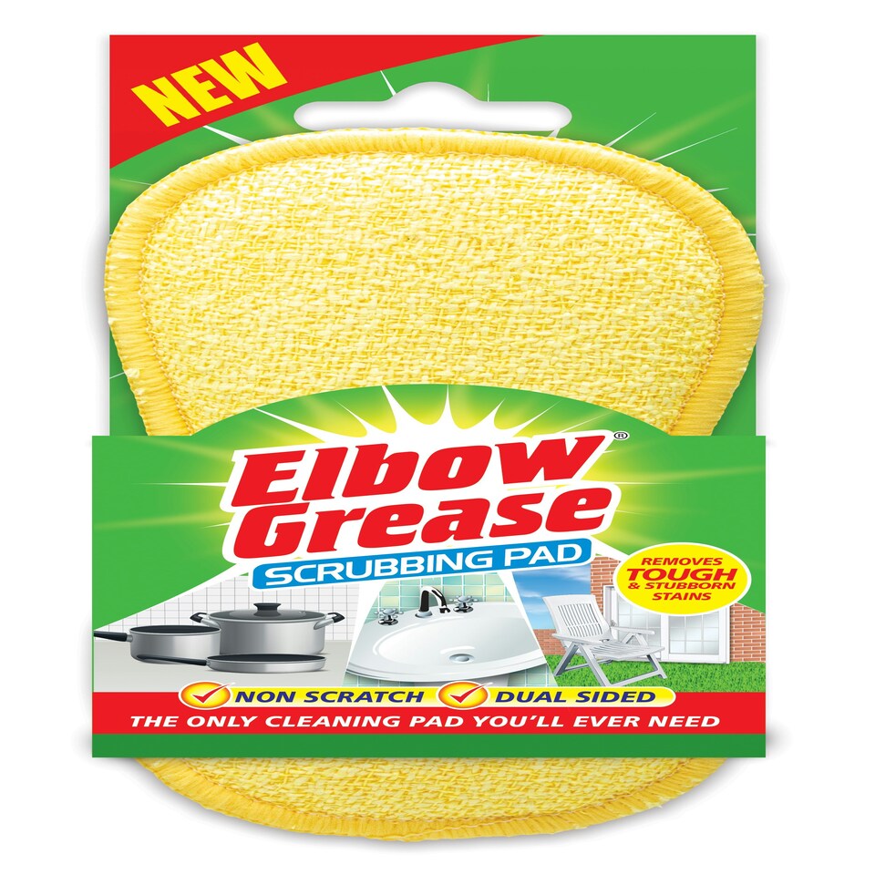 Elbow Grease Scrubbing Pad Yellow