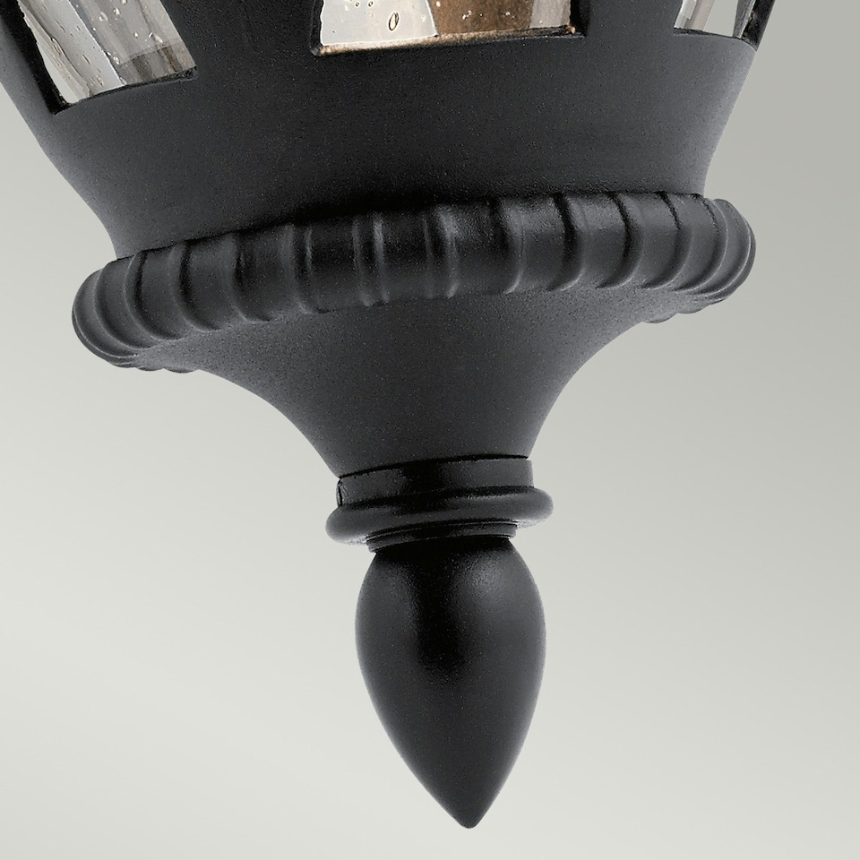 image 1 of Admirals Cove Outdoor 1 Light Wall Lantern, Textured Black, IP44, E27