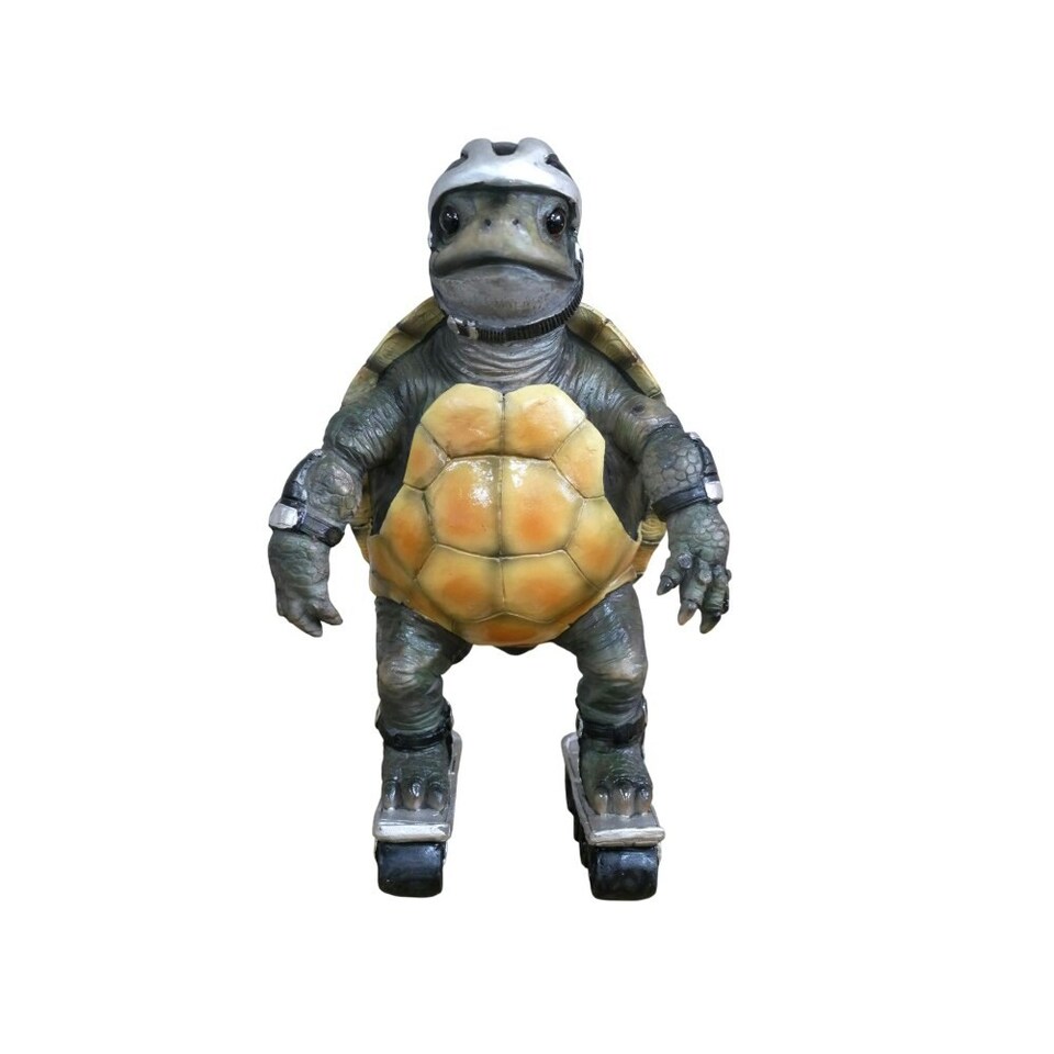 image 1 of Gifts Direct 2 U Speedy Tortoise Ornament | Brown | Green