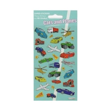 Paper Projects Reusable Cars & Planes Stickers - Multicoloured - One Size