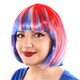 image 1 of Pack of 1 Union Jack Bob Wig Red | One Size