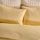 image 4 of OHS Plain Dyed Duvet Cover with Pillowcase Bedding Set | Yellow | Lemon | Single