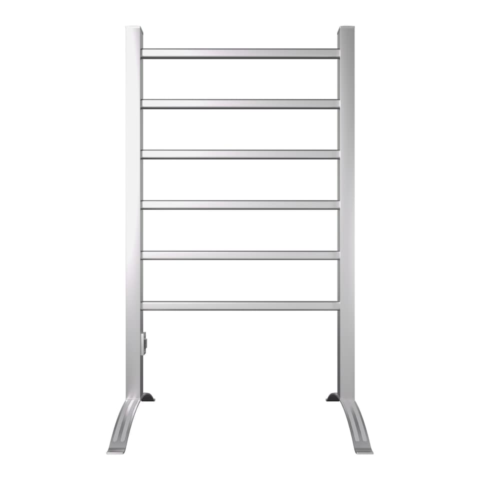 image 1 of COSTWAY 2-in-1 Bathroom Multifunctional Electric Towel Warmer w/6 Bars-Silver