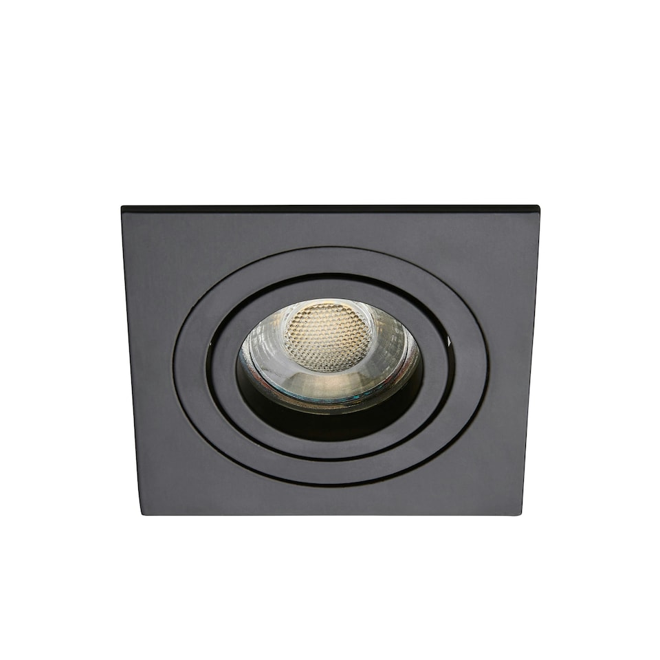 image 1 of BHS Faina 1 Light Adjustable Square Recessed Spotlight | Black | Black | 1