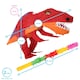 image 3 of Fax Potato T-Rex Pinata Set with Stick & Blindfold - Pink Stick