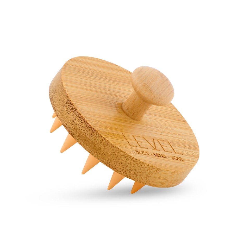 image 1 of LEVEL Wellbeing Bamboo Scalp Massager