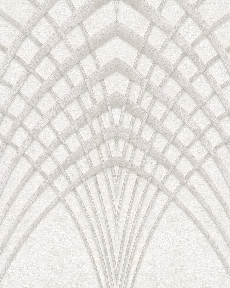 Galerie The New Design Book White Beige Art Deco Embossed Wallpaper