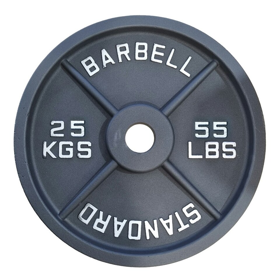 image 1 of Northern Olympic Cast Iron Plates Pair - 25Kg x 2