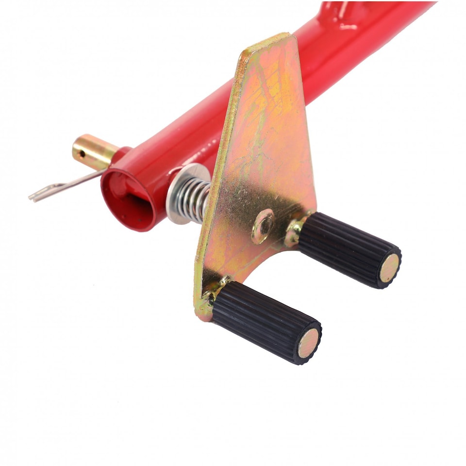 image 1 of Heavy Duty Rear Motor Bike Workshop Pit Motorcycle Paddock Stand | Red