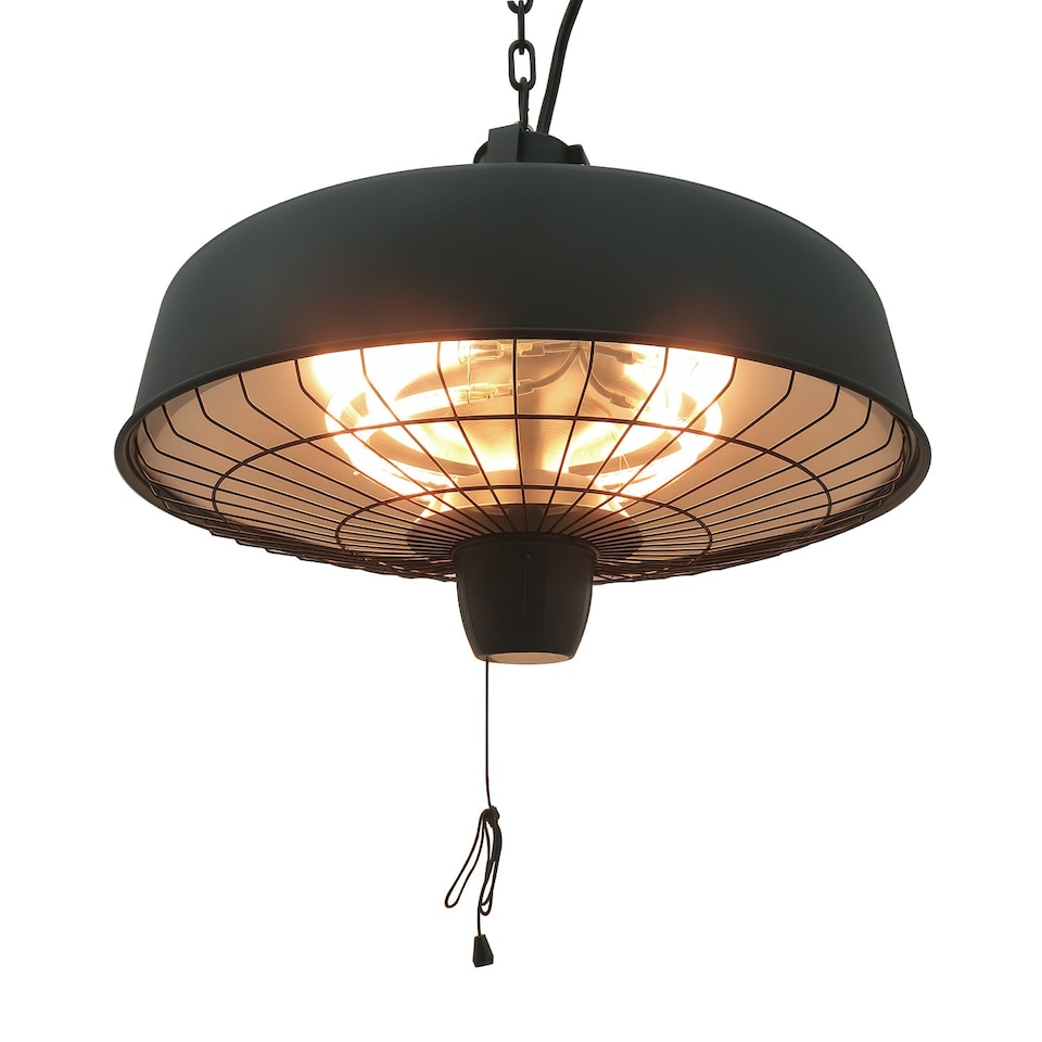 image 1 of Outsunny Adjustable Infrared Halogen Ceiling Mounted Light Heater 10002500W