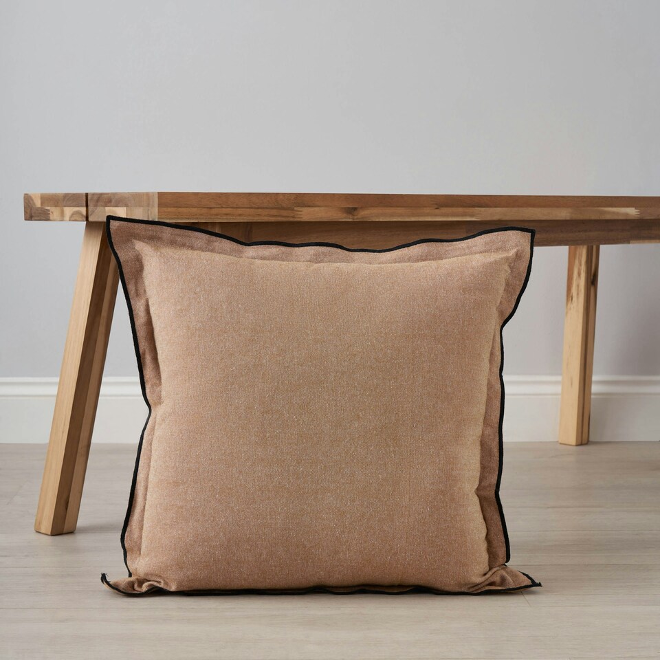 image 1 of BHS Pierre Cushion, Natural Cream | Natural