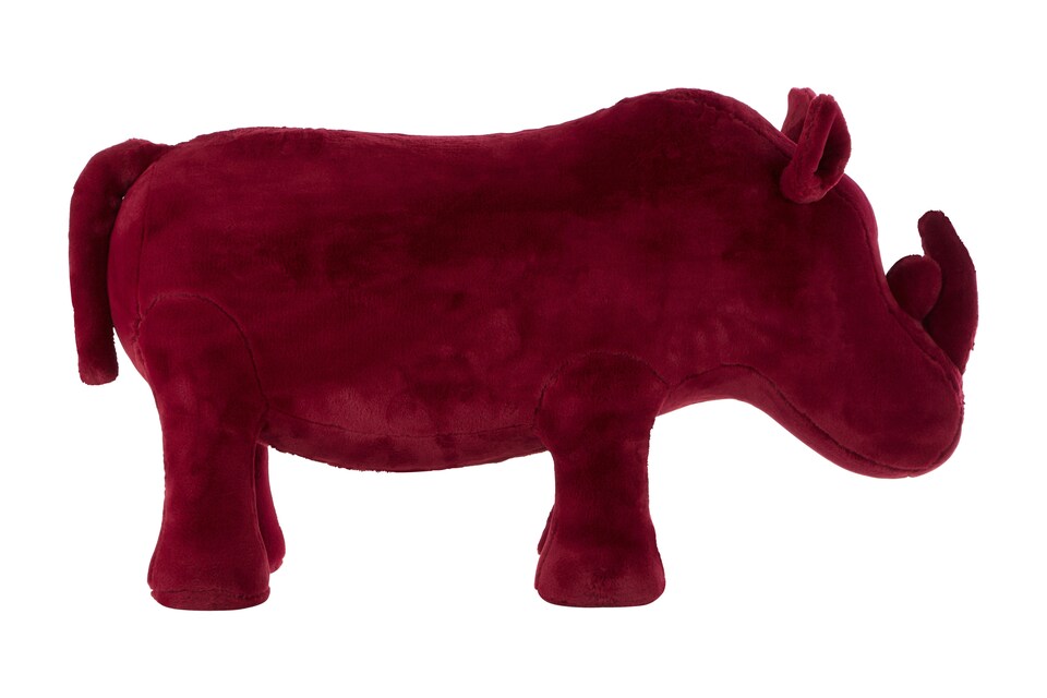 image 1 of Premier Kids Rhino Maroon Animal Chair, Non-Harmful Children's Chair, Easy to Balance Kiddie Chair, Adjustable Playroom Chair