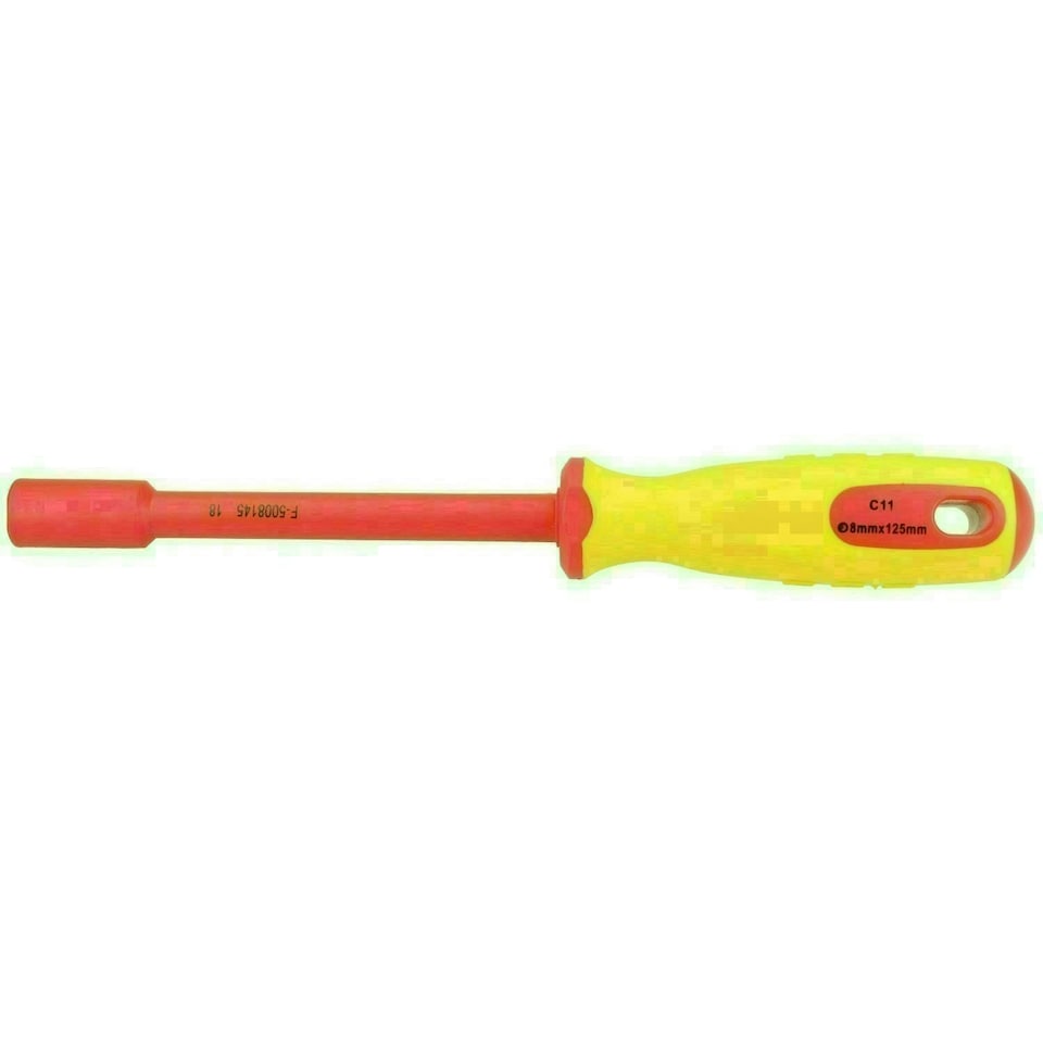 image 1 of 8mm Metric VDE Insulated Nut Driver Spinner Socket for Hybrid Electric Vehicles