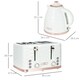 image 7 of HOMCOM Kettle and Toaster Set 1.7L Rapid Boil Kettle & 4 Slice Toaster White