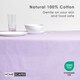 image 2 of Homescapes Mauve Tablecloth - 178 x 300 cm Purple
