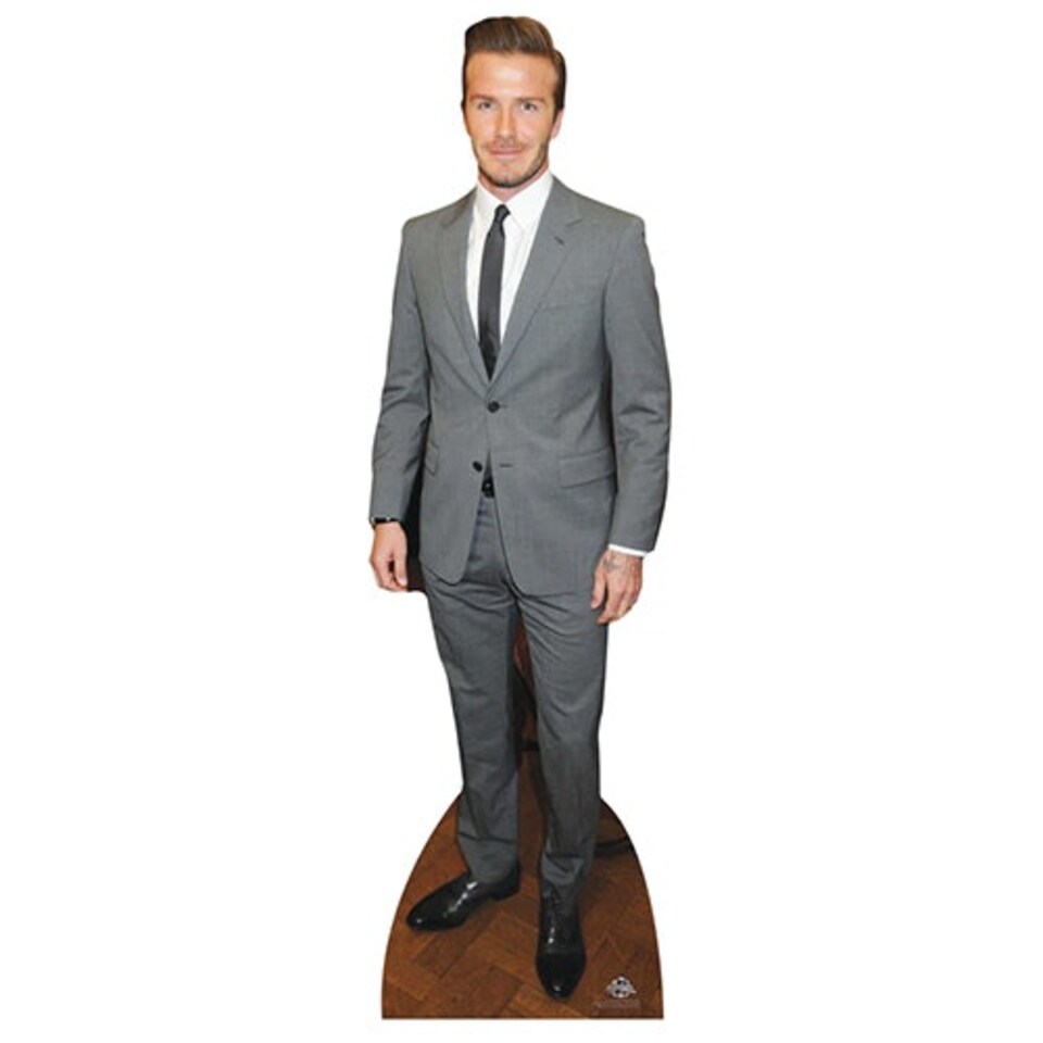 David Beckham Suit Lifesize Cardboard Cutout 179cm