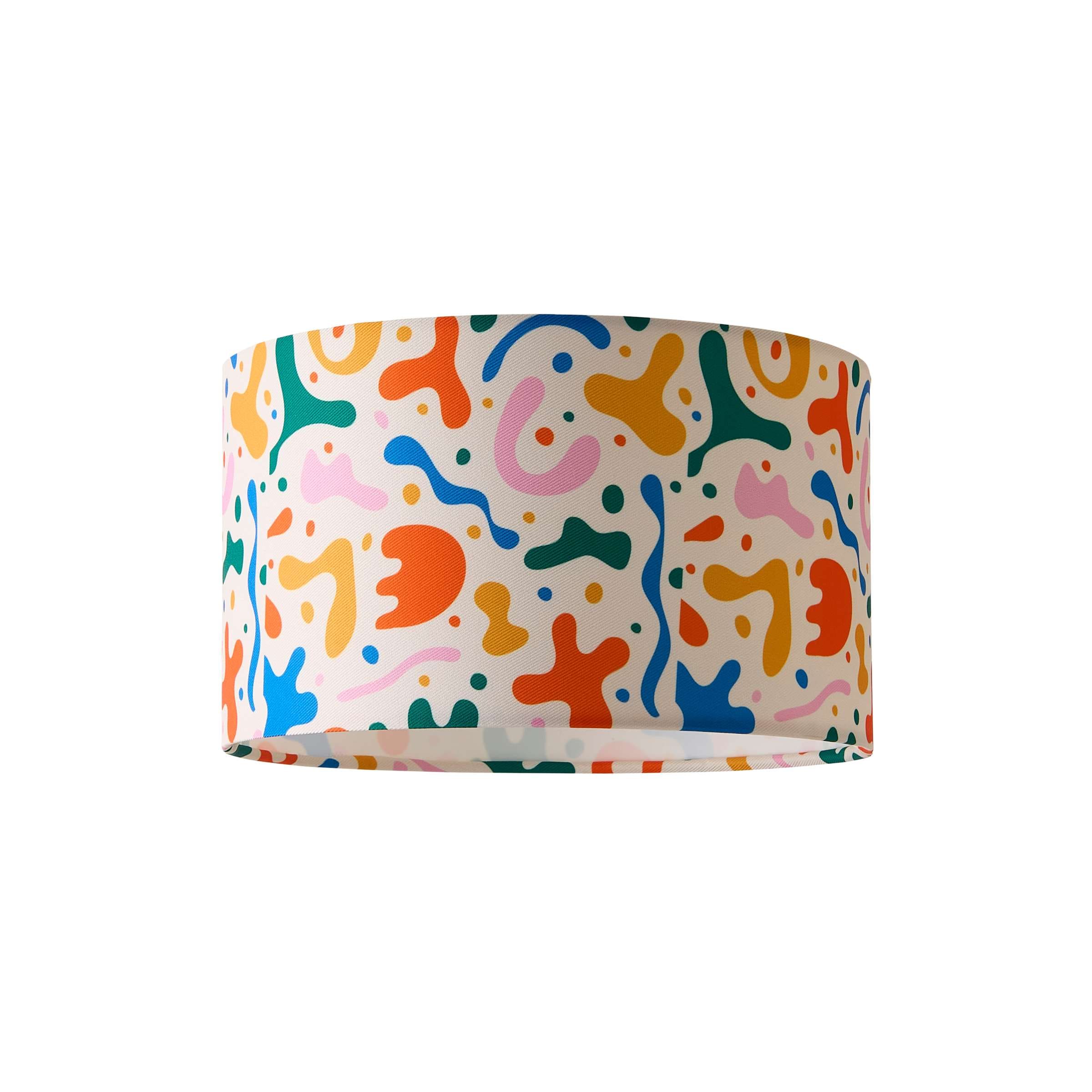 ValueLights Abbie Childrens Nursery Drum Ceiling Floor Light Lamp Shade & 10w LED