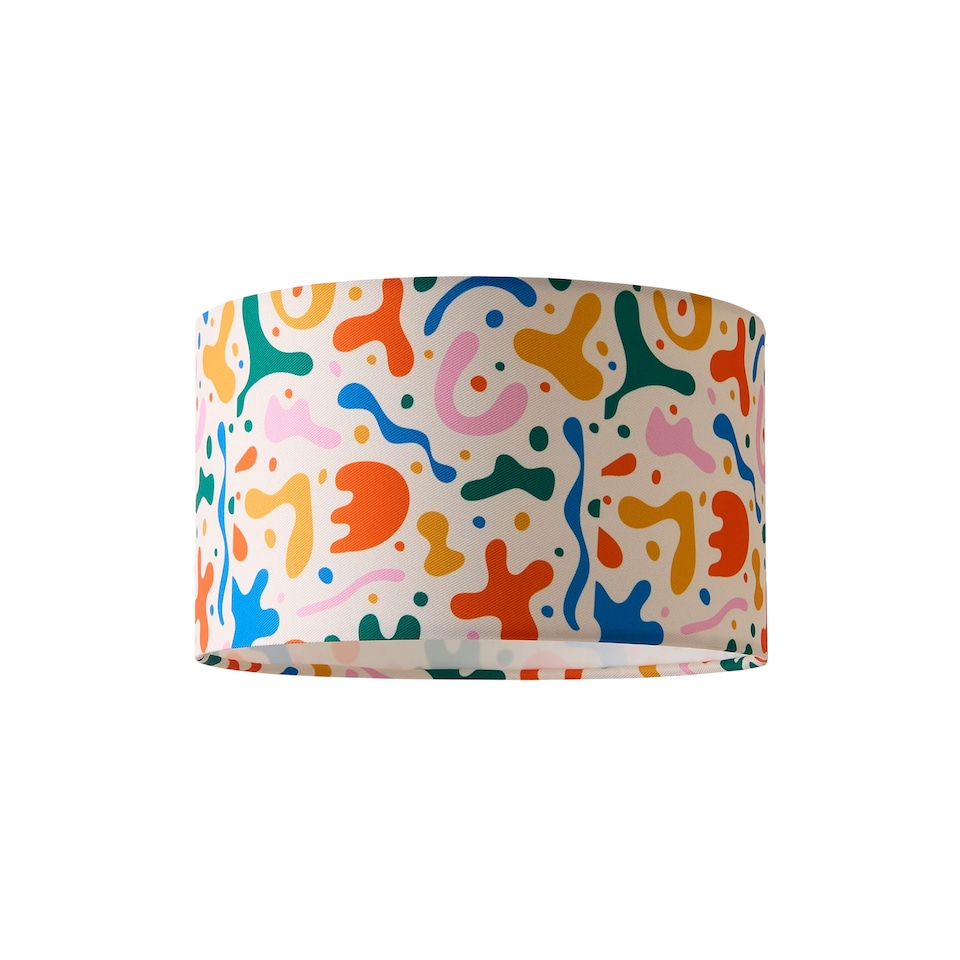 image 1 of ValueLights Kids Bright Abstract Easy Fit Ceiling Light Shade and Bulb