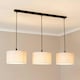 image 3 of ValueLights Shaw Diner Bar 3 Drop Matte Black Adjustable Pendant Ceiling Light | Black