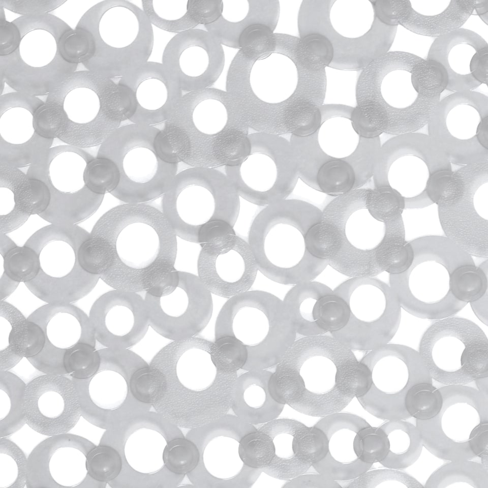 image 1 of Showerdrape Otto Clear Anti Slip PVC Bath Mat 69cm x 36cm | Clear | 1