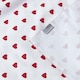 image 6 of Homescapes Cotton Red Heart Decorative Sofa Throw | Red