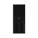 image 1 of FWStyle Chilton 2 Door Wardrobe - Black Gloss Front Black