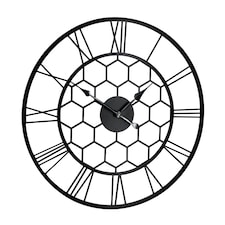 Stanwick Indoor Outdoor Round Skeleton Wall Clock 90cm