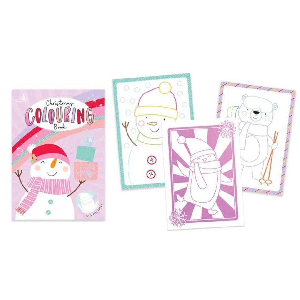 image 1 of Elf or Snowman Design Christmas Colouring Book