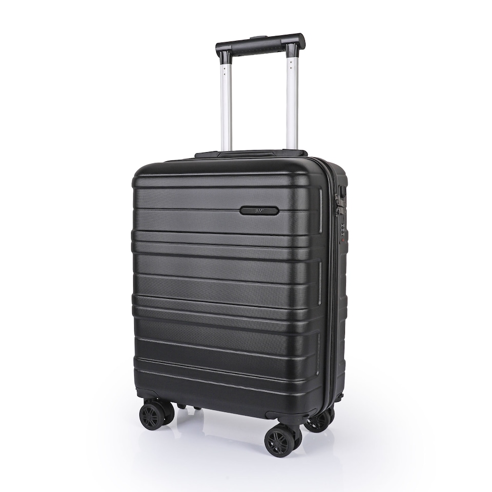 image 1 of ABS Cabin Luggage 45×36×20 Lightweight Carry-On with TSA Lock | Black | Black | Cabin Bag