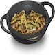 image 1 of Cast Iron Frying Pan, 24 cm Diameter, Cast Iron Skillet, Omlette Pan, Iron Frypan, Black