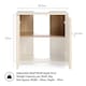 image 6 of VonHaus Chester Under Sink Bathroom Cabinet in Oak Effect