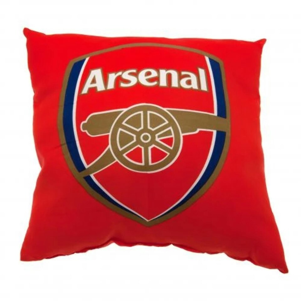 image 1 of Arsenal FC Official Football Crest Cushion - Multicoloured - One Size