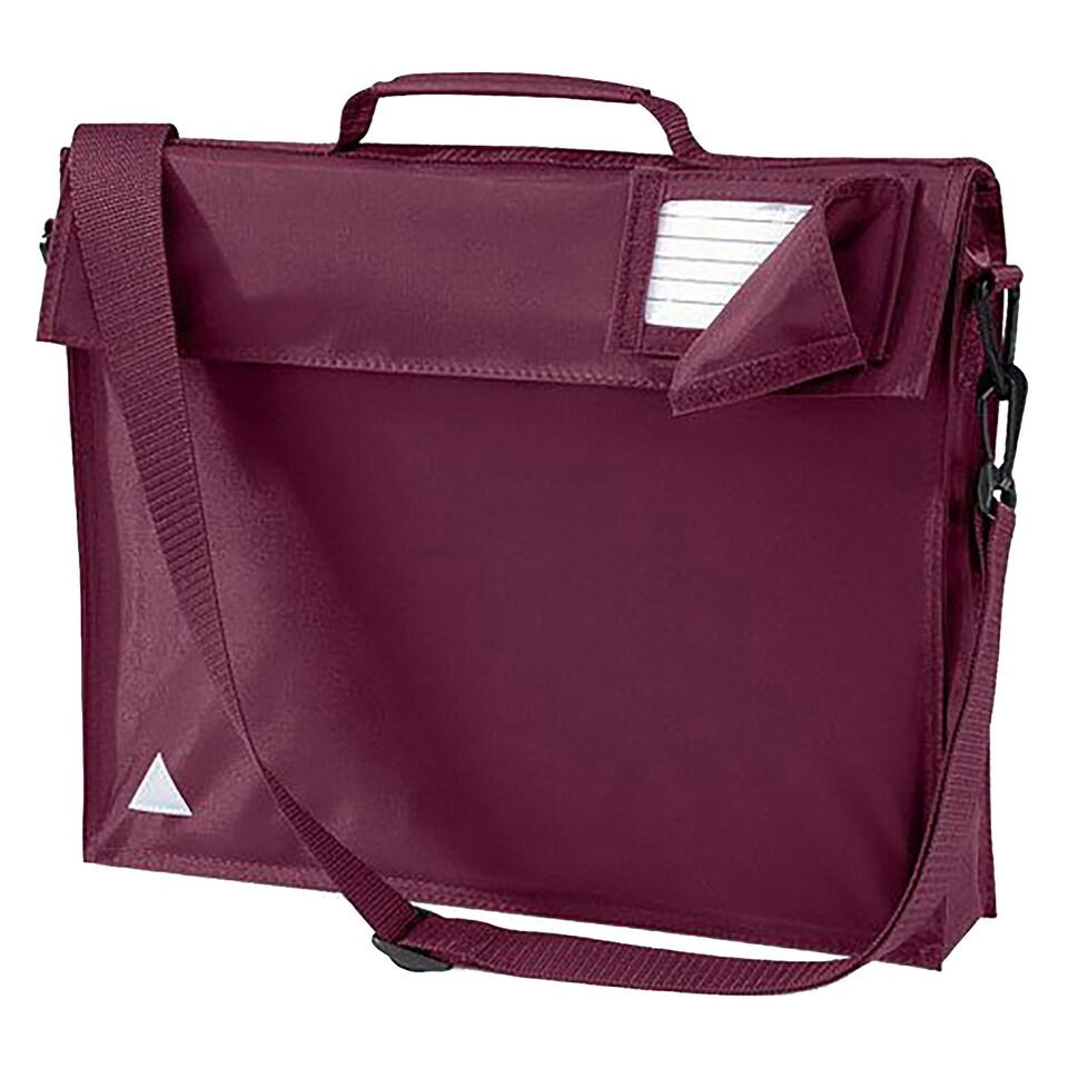 image 1 of Quadra Junior Book Bag With Strap - Burgundy - One Size