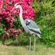 image 7 of Twin Pack Pond Decoy Realistic Owl And Heron Pest Deterrent Scarer Koi Carp Fish