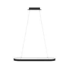 EGLO Codriales Modern Black LED Oval Pendant Light WBS Black