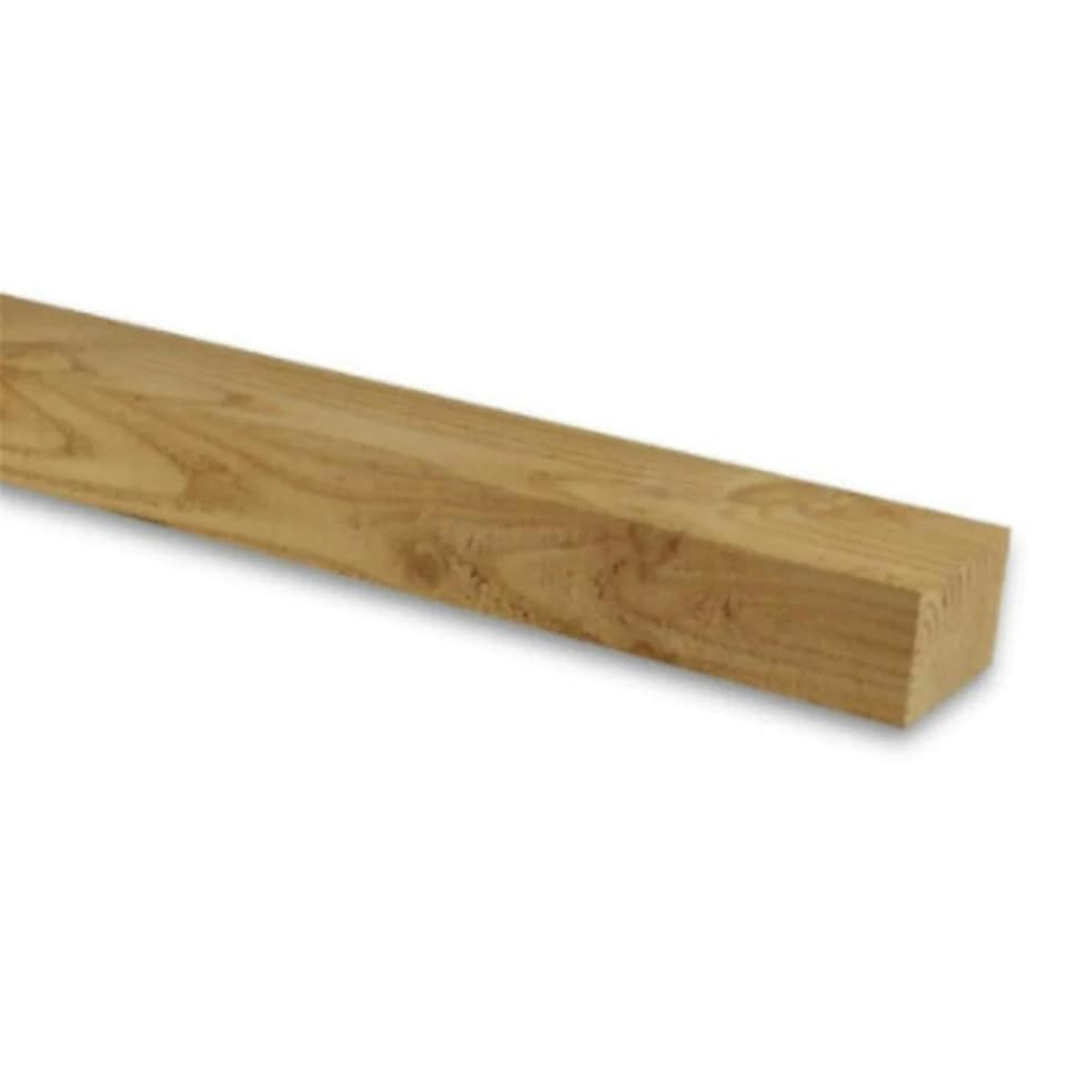 image 1 of PACK OF 10 (Total 10 Units) - 25mm x 50mm (2" x 1") Sawn Redwood Timber - 4.2m Length