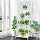 image 8 of COSTWAY 4 Tier Ladder Shelf Storage Wooden Bookcase White White