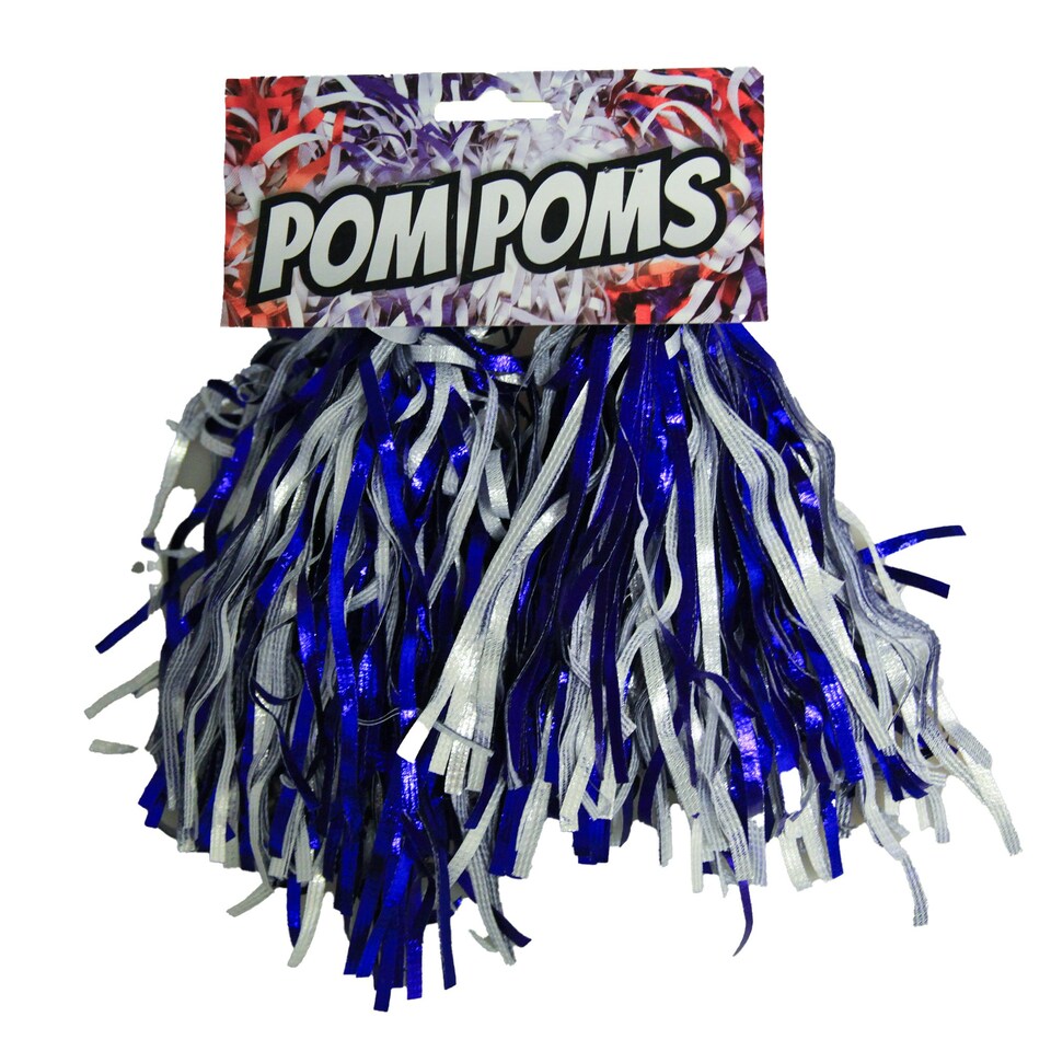 image 1 of Bristol Novelty Pom Poms (Pair) - Blue/White - One Size