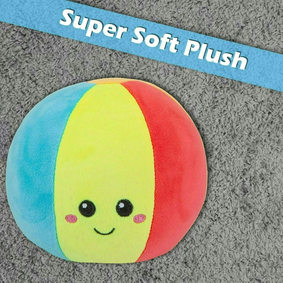 image 1 of Beach Ball Soft Toy Cute Plushie Huggable Cuddly Stuffed Toy 16cm Multi
