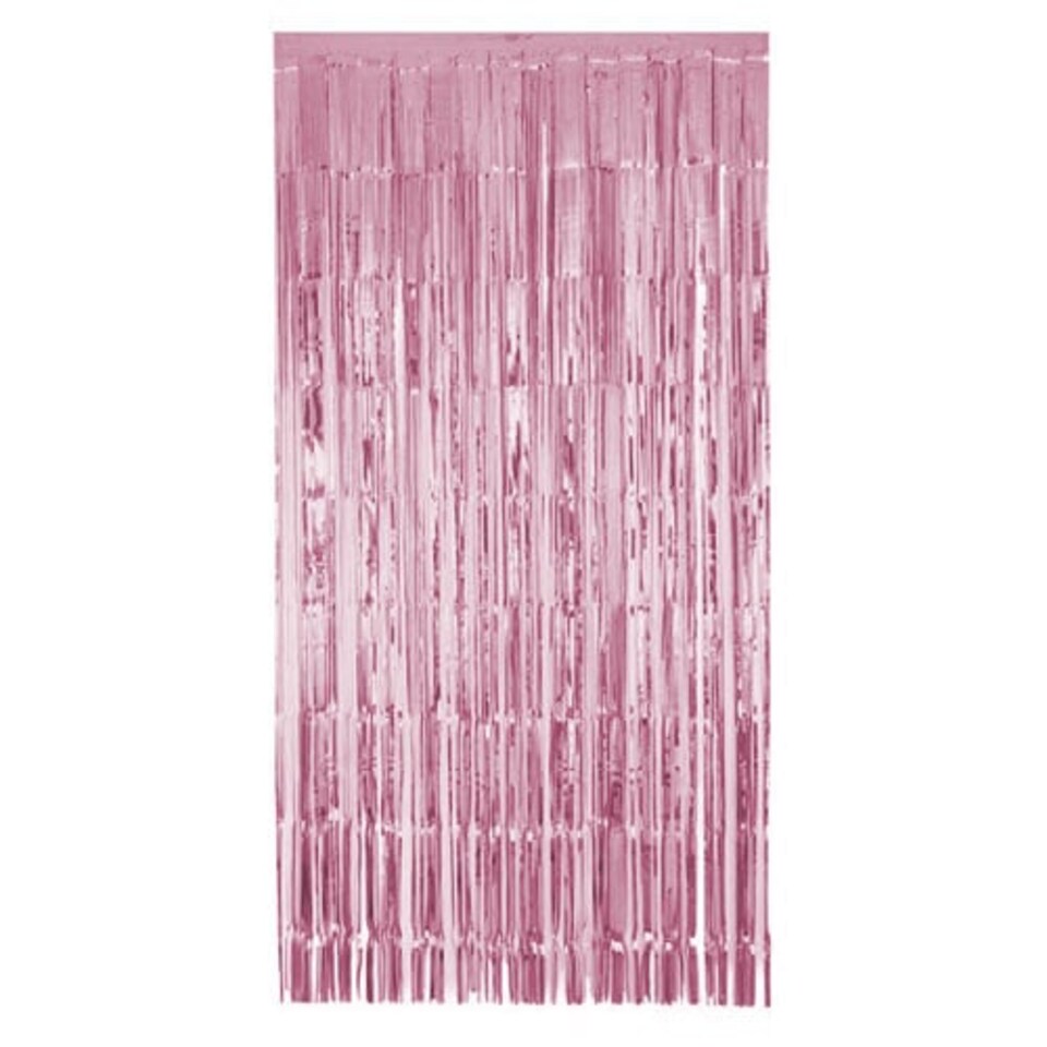 Blush Pink Bright Foil Door Curtain Backdrop 1.9m x 99cm - Pack of 3