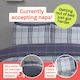 image 4 of Harris Check Polyester Duvet Cover Set with Pillowcase | Blue | Double | 1