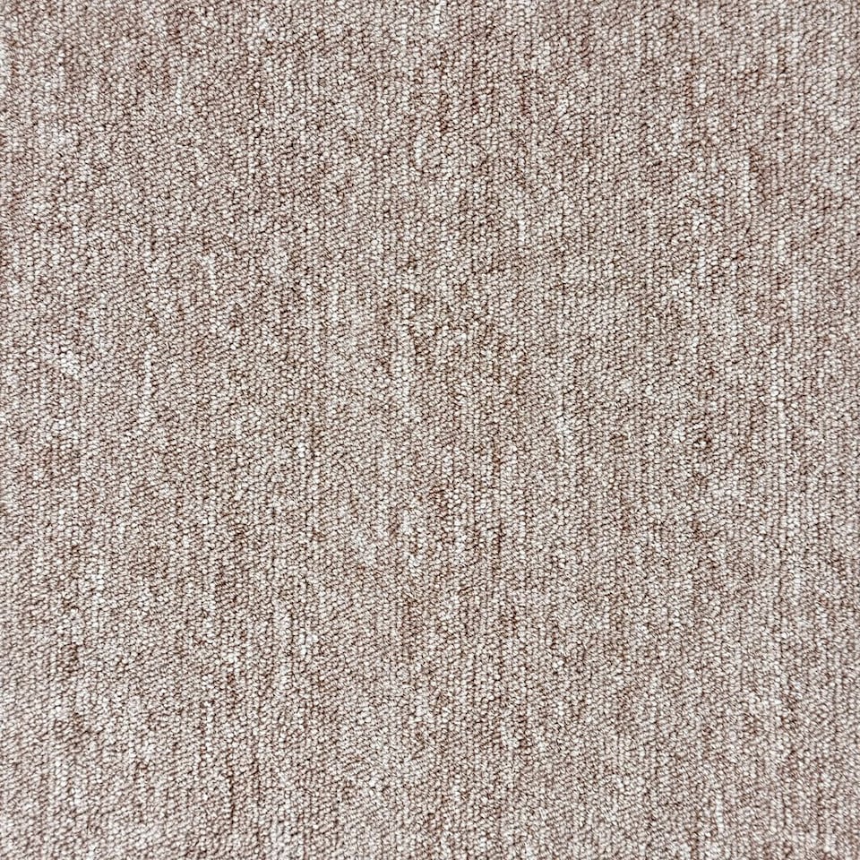 image 1 of Oat 5mm Loop Pile Bitumen Backed Luxury Carpet Tile For Home & Commercial Use, 20 Tiles per pack, Suitable for underfloor heating