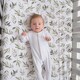 image 3 of Gilded Bird Fitted Cot/Cotbed Sheet Linen Leaves