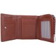 image 1 of London Leathergoods Mens Soft Leather Tri-Fold Coin / Money Wallet with Multiple Features | Brown | Tan