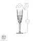 image 3 of RCR Crystal Brillante Glass Champagne Flutes - 190ml - Pack of 12