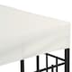 image 9 of Outsunny 3 x 3m Gazebo Canopy Replacement Cover 2Tier Roof Top Spare Part Cream White TOP COVER ONLY