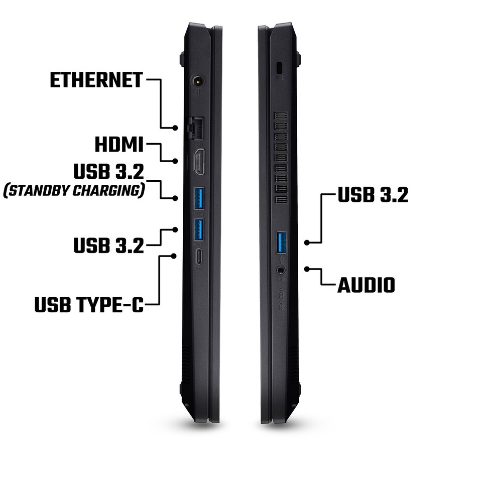 image 1 of Acer Nitro V 15 ANV15-52 Intel Core i5 13420H 16GB RAM 512GB SSD 15.6" Full HD 180Hz Windows 11 Home Laptop - Obsidian Black - NH.QUAEK.003